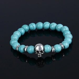 NWOT Turquoise and silver plated bracelet